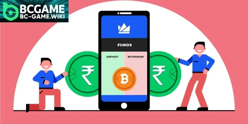 Introduction covering how to deposit crypto on BC Game