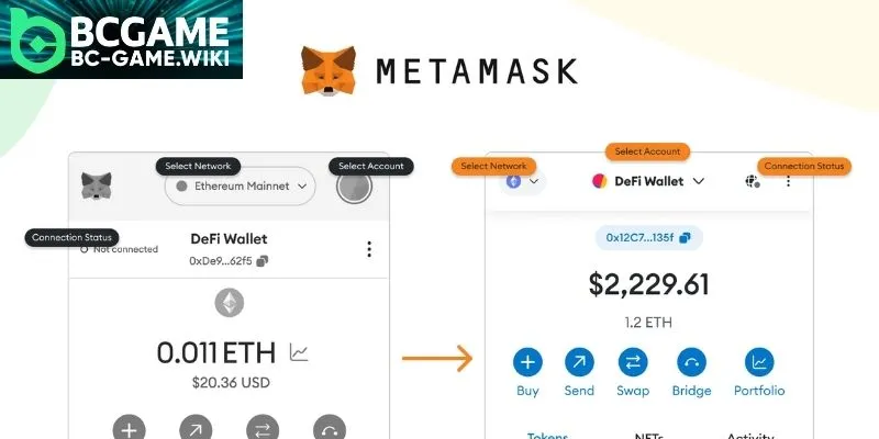 Steps to perform how to create a metamask wallet for players